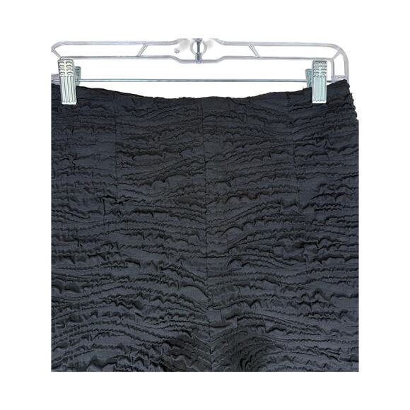 Zara Black Textured Back Zipper Monki Chic Vacation Summer Mini Shorts Size M - Picture 2 of 8